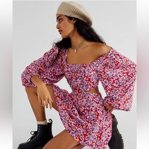 3 for $90 NWOT Free People Jael Printed Mini Dress